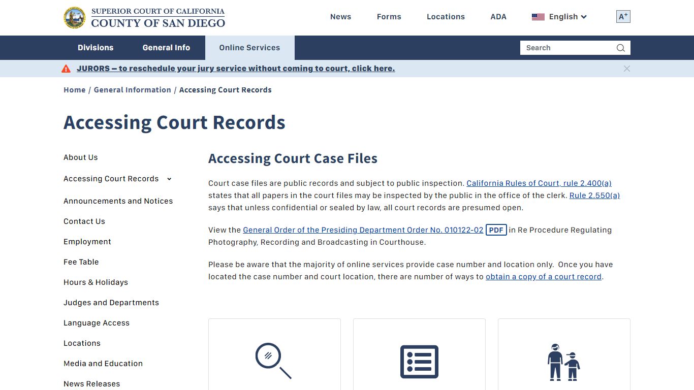 Accessing Court Records | Superior Court of California ...